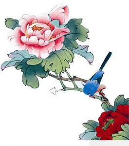 水彩花卉圖案元素