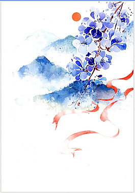 精美古風(fēng)花卉圖案元素