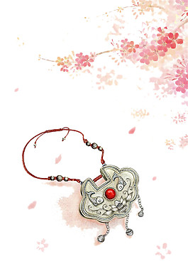 古風(fēng)花卉銀器圖案元素