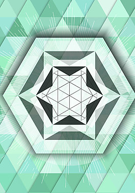 簡約幾何線條背景模版
