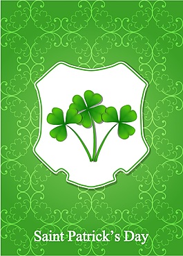 歐式紋理三葉草素材