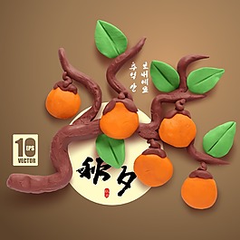 矢量可爱中秋海报