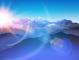 日照冬日雪山