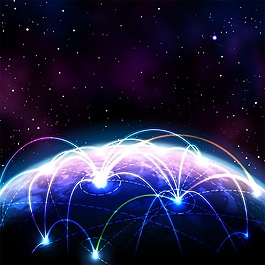 創(chuàng)意宇宙空間銀河系矢量