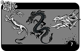 矢量素材黑龍