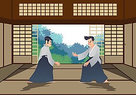 比武矢量素材