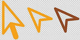鼠標(biāo)光標(biāo)免摳png透明圖層素材