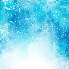 夢(mèng)幻藍(lán)色雪花背景