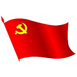 簡(jiǎn)約黨旗節(jié)日元素