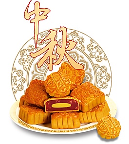 中秋月饼节日元素