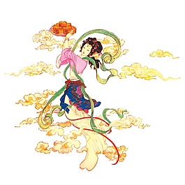 創(chuàng)意中秋嫦娥奔月素材