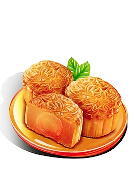 高清月餅中秋元素