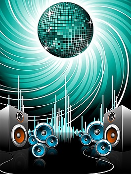 音樂俱樂部海報設(shè)計矢量