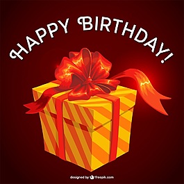 經(jīng)典禮物盒子生日素材