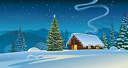 圣誕節(jié)雪地素材