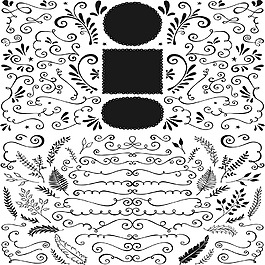 創(chuàng)意裝飾黑色素材