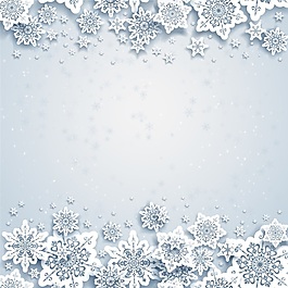 精美圣誕節(jié)雪花裝飾背景矢量