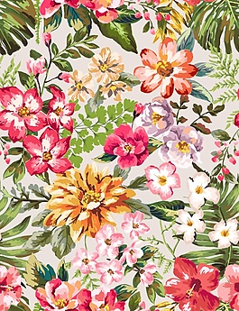 花朵花卉菊花矢量填充素材