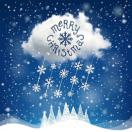 创意下雪圣诞背景合集矢量素材