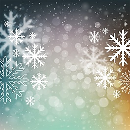 漫天雪花圣誕背景合集矢量素材
