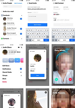 Sparks社交應用界面sketch素材