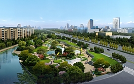 小區園林景觀效果圖