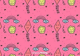 兒童插畫涂鴉矢量素材