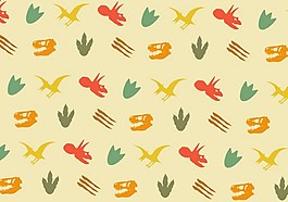 矢量恐龍花紋矢量素材