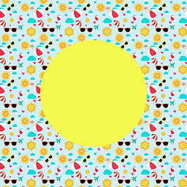 夏季太陽(yáng)海報(bào)背景矢量素材