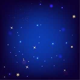 梦幻星空蓝色天空背景