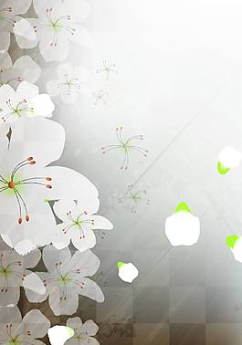 簡(jiǎn)約花紋背景模版