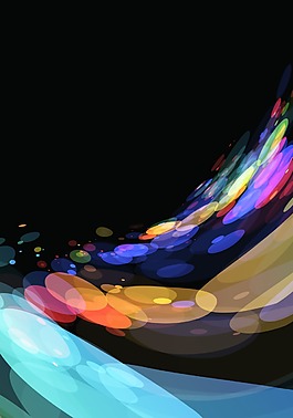 漸變光影背景模版