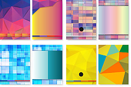 幾何封面立體不規則現代感背景