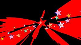 五角星轉場視頻素材
