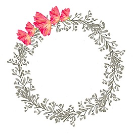 樹枝編制婚禮花環素材免扣