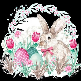 兔子可愛透明素材