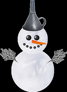 透明雪人素材