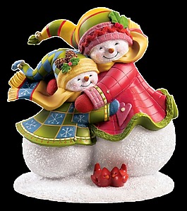 透明小裝飾雪人素材
