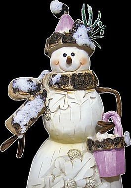 水桶免扣雪人素材