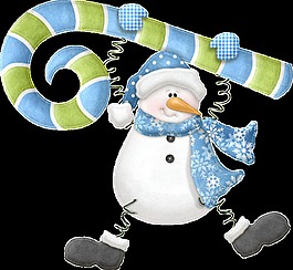透明彈簧免扣雪人素材