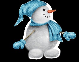 简约免扣雪人素材