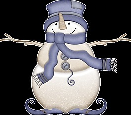 透明经典免扣雪人素材