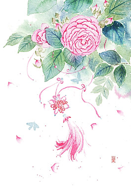 高清粉色花朵素材圖片