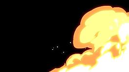 爆炸煙氣散開二維效果轉(zhuǎn)場過渡視頻