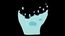 水花散開二維效果轉(zhuǎn)場(chǎng)過(guò)渡視頻
