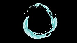 水花飄散二維效果轉(zhuǎn)場(chǎng)過(guò)渡視頻