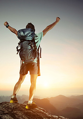 登山戶外運動H5背景素材