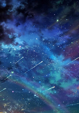 抽象藍(lán)色漸變星空H5背景素材