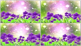 蓝色梦幻人间仙境视频素材