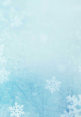 白色雪花冬季H5背景素材